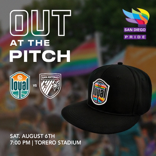 San Diego Pride as they root on the Men’s San Diego Loyal Football Club